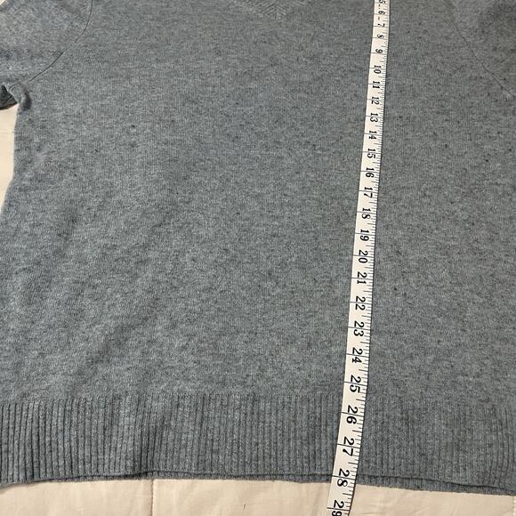 Neiman Marcus Sweater Mens XXL Blue 100% Cashmere V Neck Preppy STAIN Cutter - Picture 5 of 8